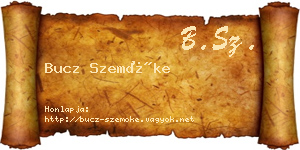 Bucz Szemőke névjegykártya